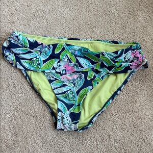 Lilly Pulitzer Lagoon sarong bikini bottom in Sway this Way 10